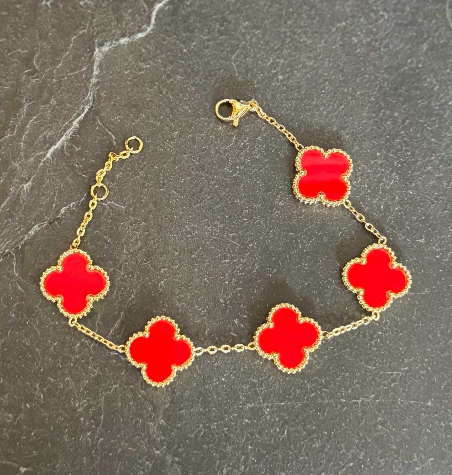 4 Leaf Clover 18K Titanium Steel Bracelet