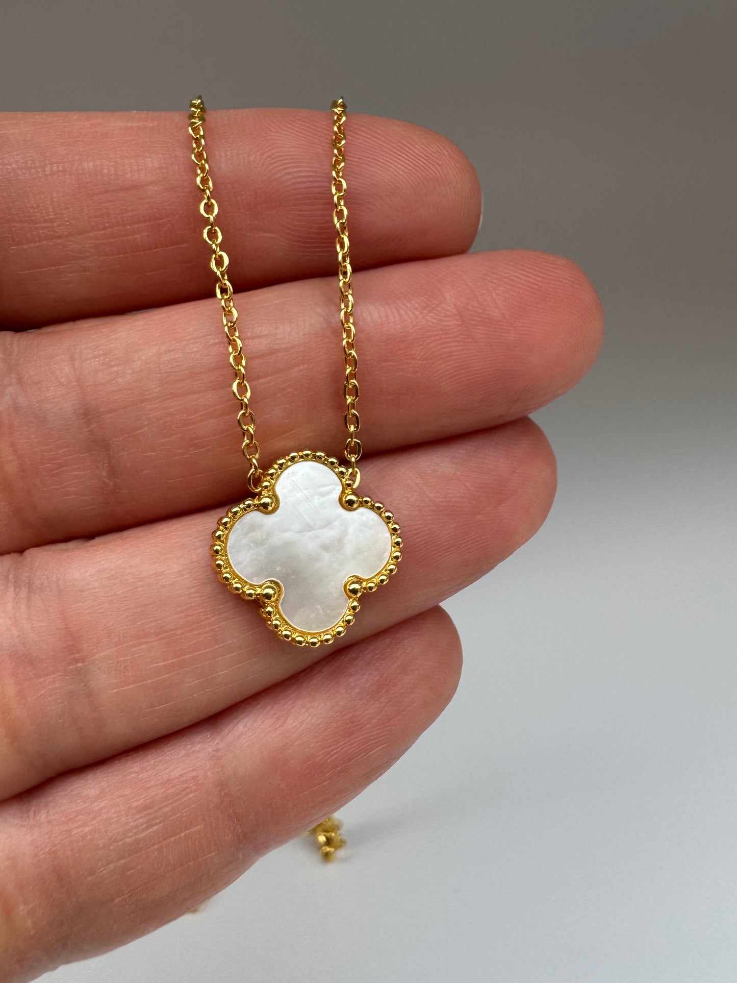 4 Leaf Clover 18K Titanium Steel Necklace