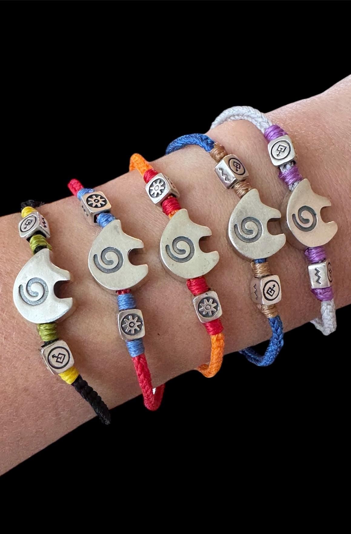 Elephant Charm Hand Knitted 925 Sterling Silver Bracelet