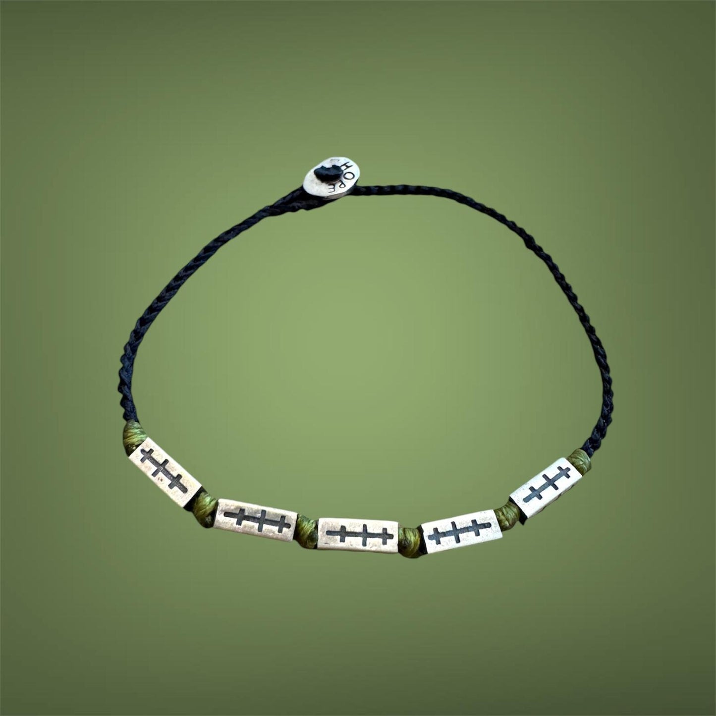 Hand Knitted 925 Sterling Silver Strong Ties Charm Bracelet