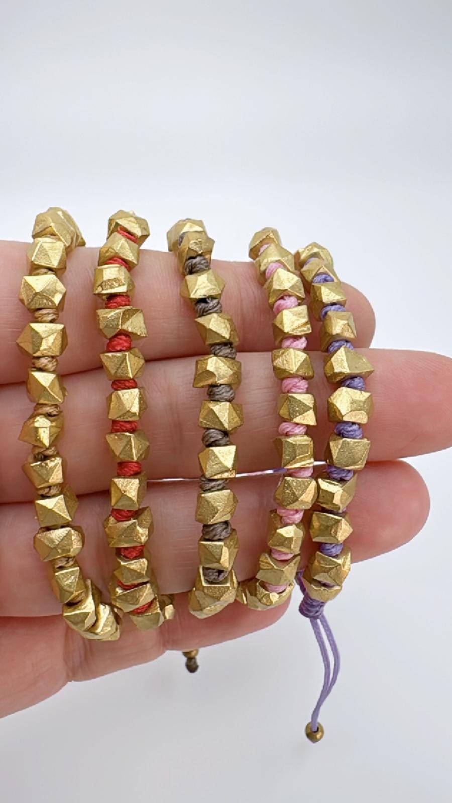 Gagu Beads Plated Bronze Bracelet