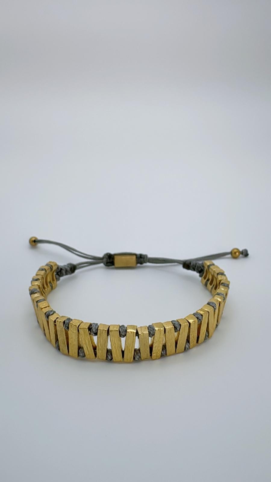 Gagu Zigzag Plated Bronze Bracelet
