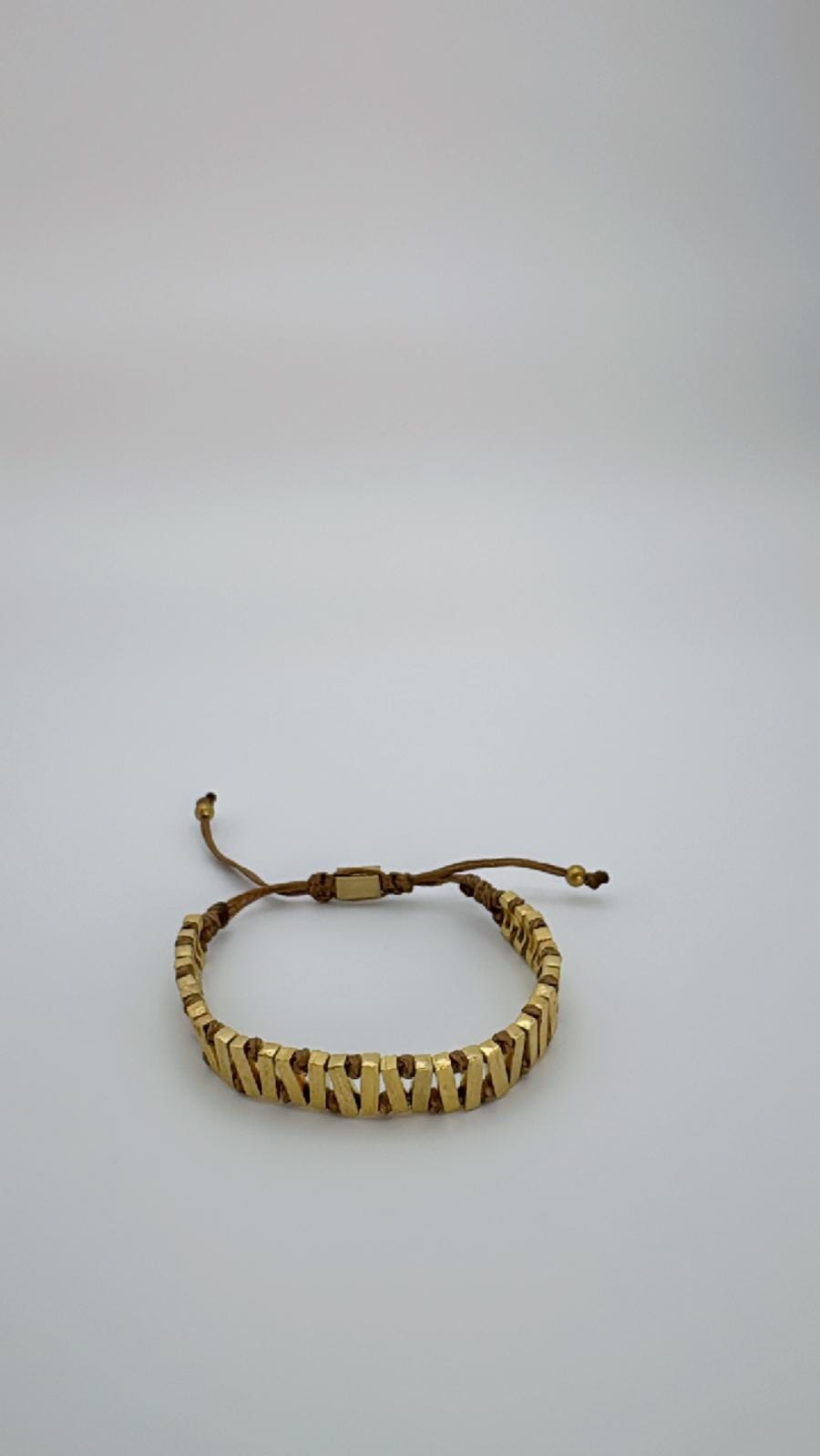 Gagu Zigzag Plated Bronze Bracelet