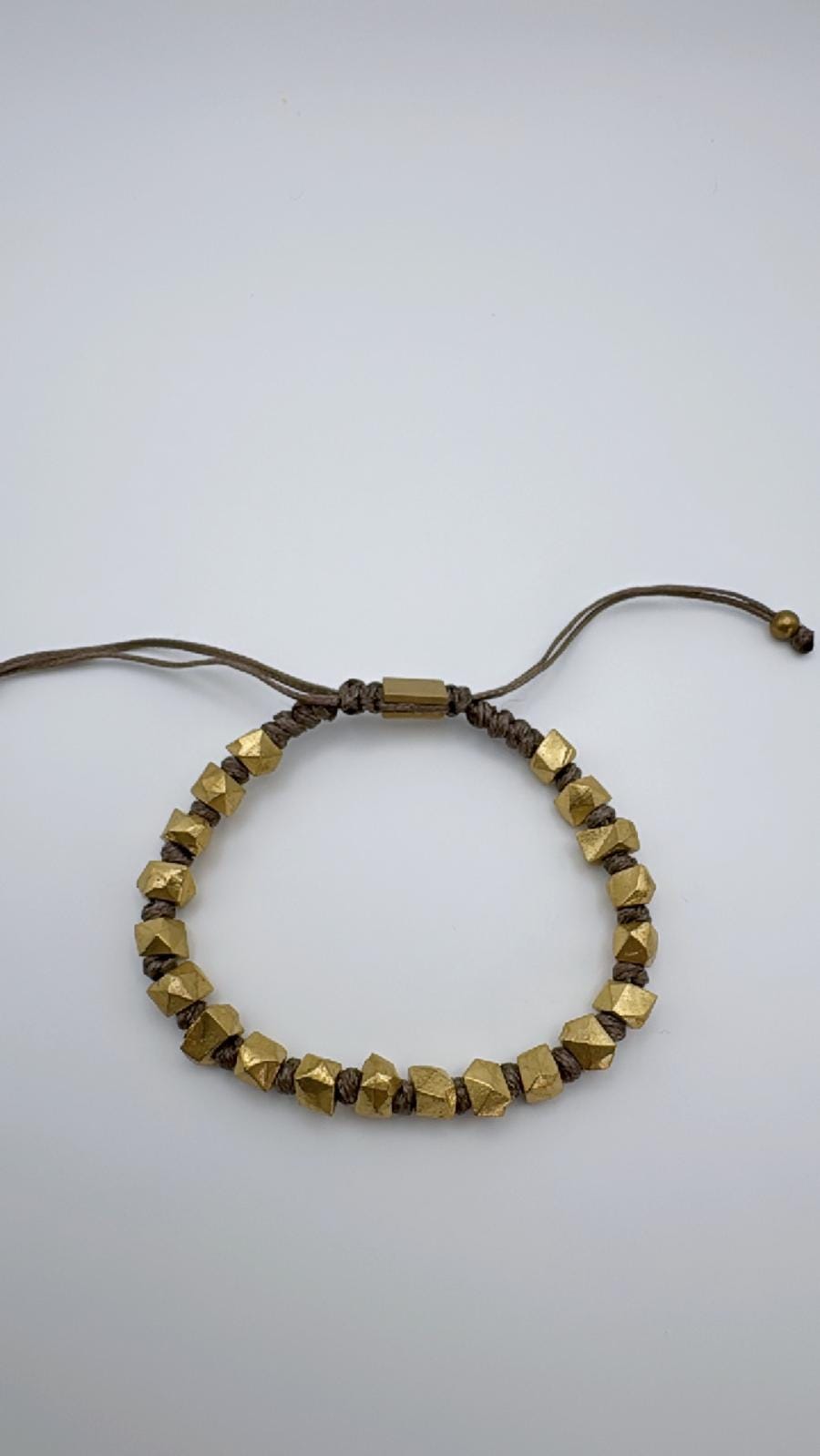 Gagu Beads Plated Bronze Bracelet