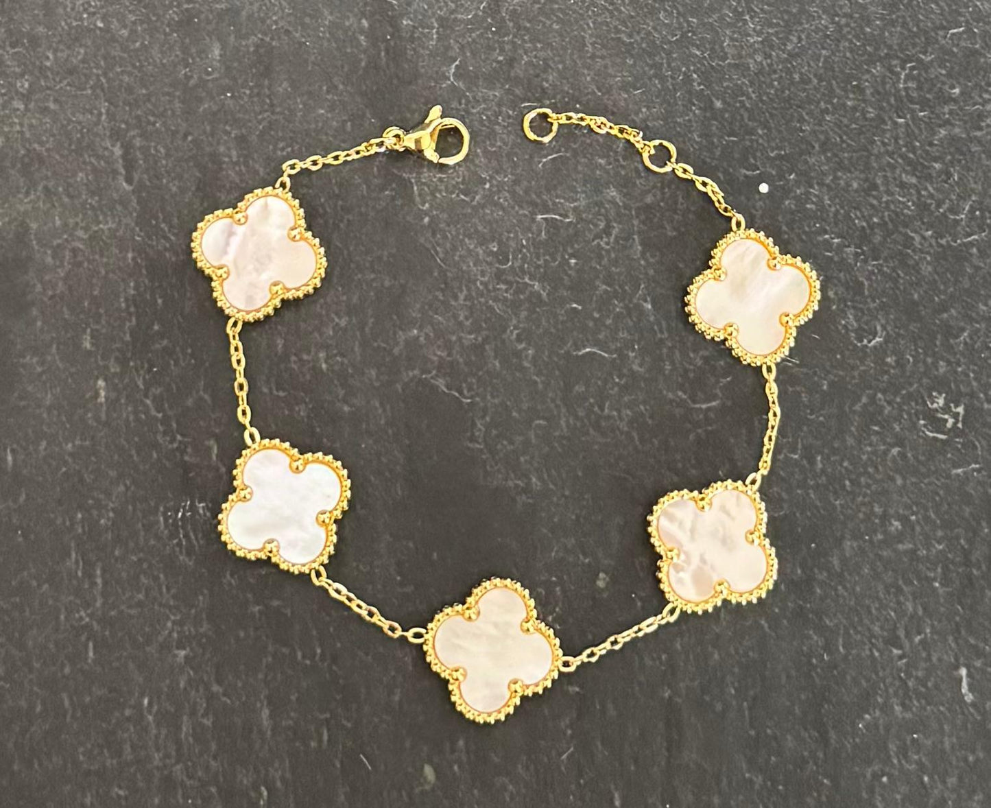 4 Leaf Clover 18K Titanium Steel Bracelet