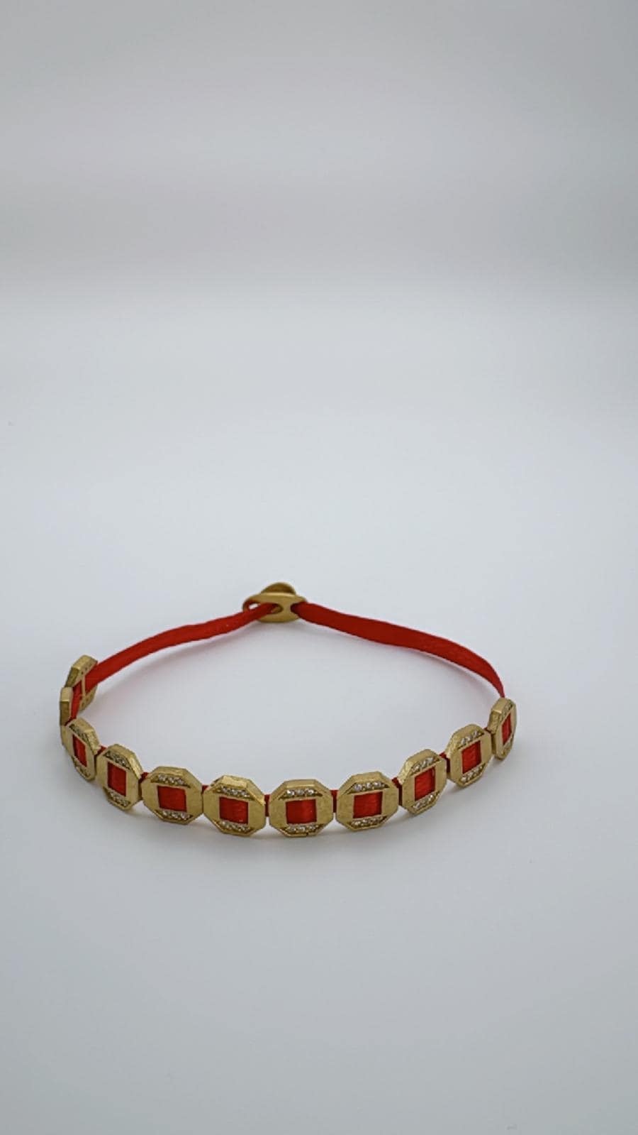 Gagu Stone Octagon Plated Bronze Bracelet
