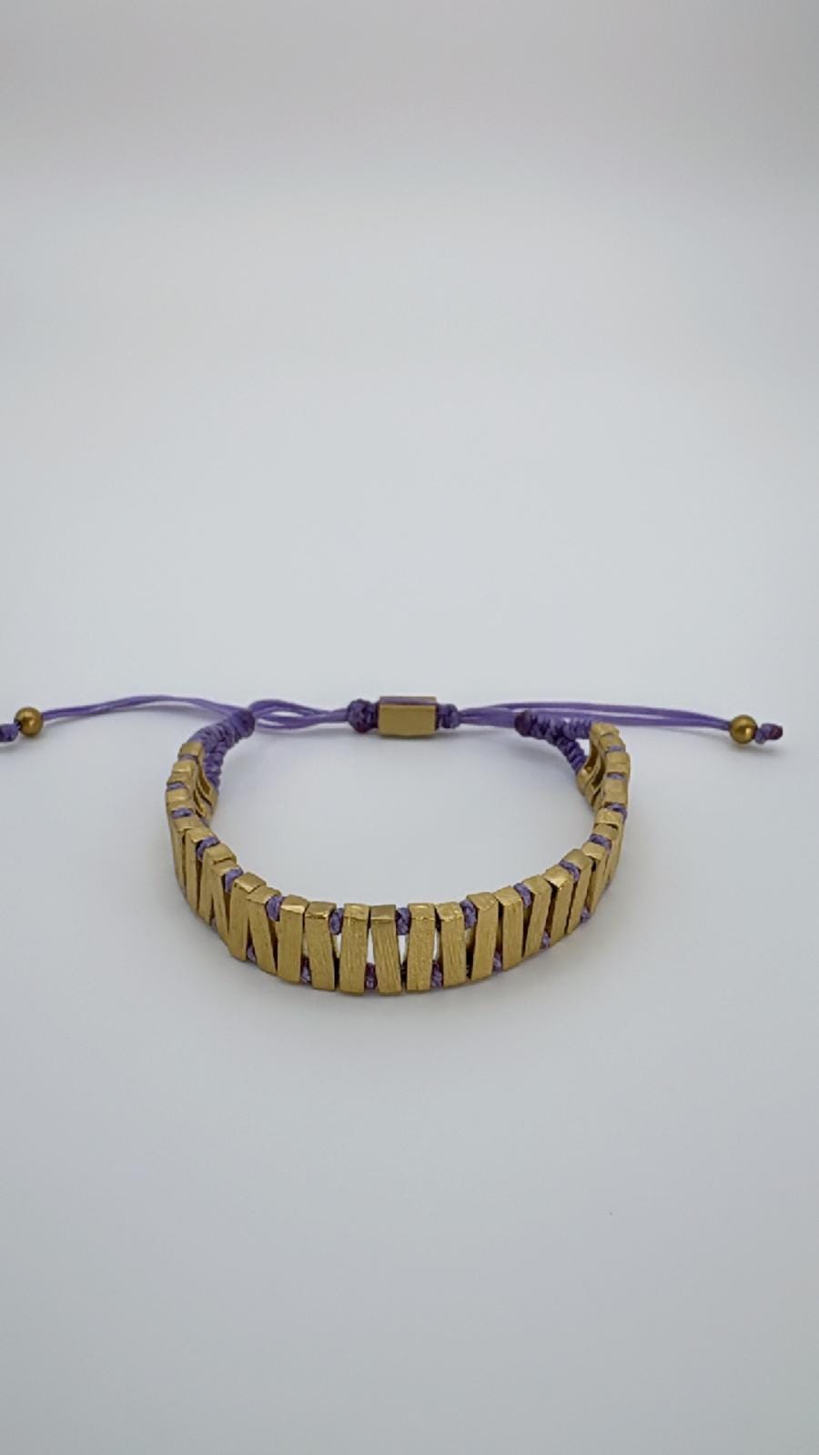 Gagu Zigzag Plated Bronze Bracelet