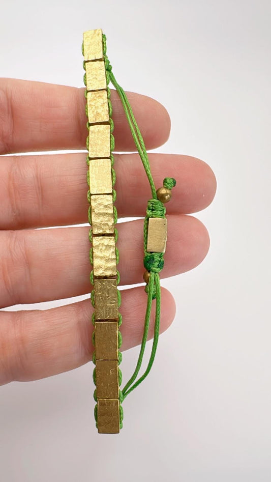 Gagu Rectangle Bar Plated Bronze Bracelet