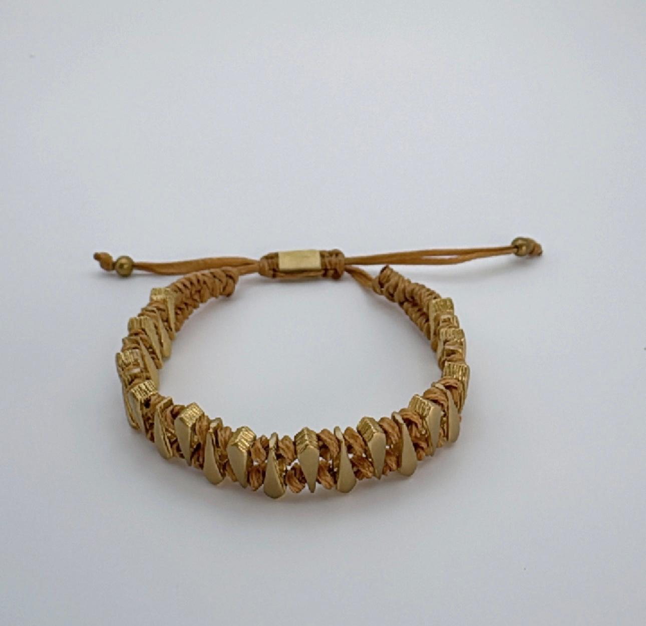 Gagu Ivory Gold Plated Bronze Bracelet